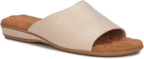 Ros Hommerson Women's Cam II Comfortable Leather Flat Slide Sandal in Saudi Arabia