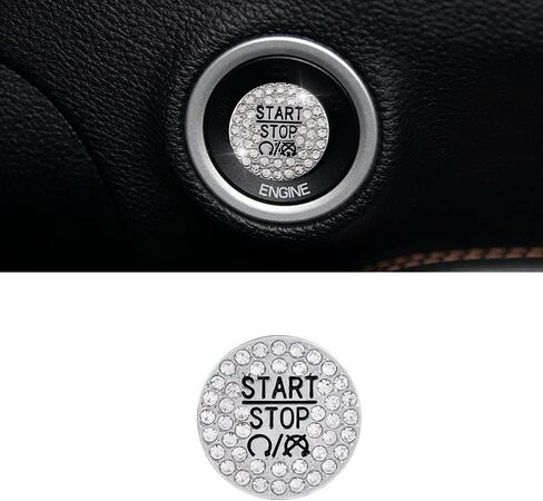LECART Red Push Start Button Cover Sticker Fit for Dodge Charger/Challenger/Durango/Ram 1500 Car Interior Accessories Keyless Start Button Decorations Metal Decor Trim 1 Pack in Saudi Arabia