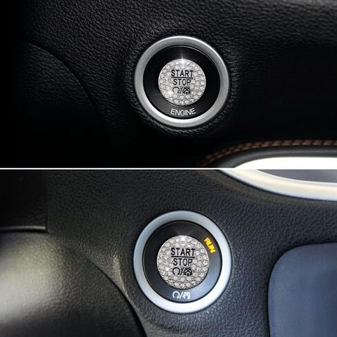 LECART Red Push Start Button Cover Sticker Fit for Dodge Charger/Challenger/Durango/Ram 1500 Car Interior Accessories Keyless Start Button Decorations Metal Decor Trim 1 Pack in Saudi Arabia