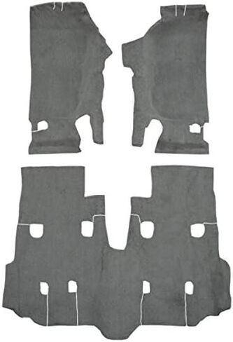 سجادة السيارات متوافقة مع 2007 إلى 2010 Jeep Wrangler ، منطقة ركاب غير محدودة (801 أسود قطع قطع) in Kuwait