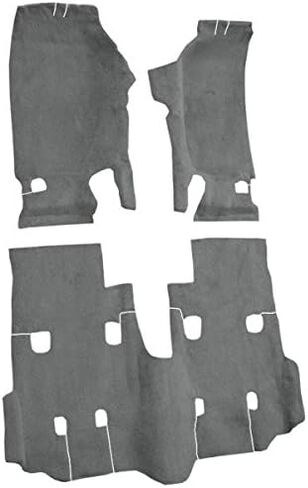 سجادة السيارات متوافقة مع 2007 إلى 2010 Jeep Wrangler ، منطقة ركاب غير محدودة (801 أسود قطع قطع) in Kuwait