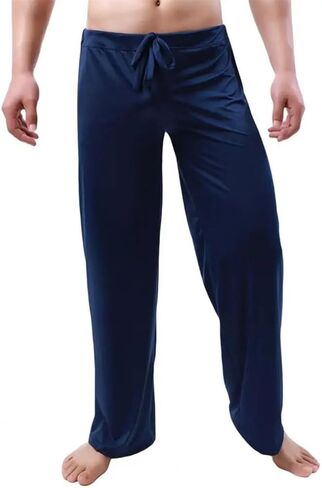 Men Pants Solid Color Elastic Fitness Training Joggers Loose Beach Casual Sport Pants in Saudi Arabia