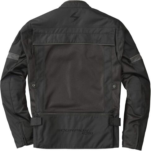 ScorpionEXO Cargo Air Men's Lightweight Mesh Motorcycle Riding Jacket Abrasion Resistant with CE-Rated Armor and Cargo Bag (Black - Large) in Saudi Arabia