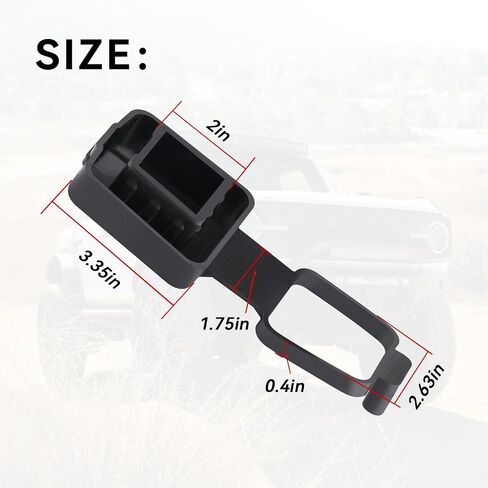 M-1840-FP 2" Trailer Hitch Receiver Plug Cover Compatible with 2003-2024 Ford receivers,Most Models of 2" Hitch receivers -1PCS in Saudi Arabia