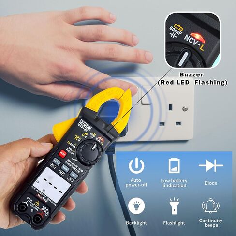 i600E 600Amp AC Current Clamp,4mm Banana Plug for Multimeters/mV AC Measurement Tools Perfect Replacement for i400E… in Saudi Arabia