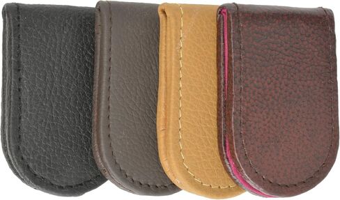 Fine Genuine Leather Magnetic Money Clip (Brown) in Saudi Arabia