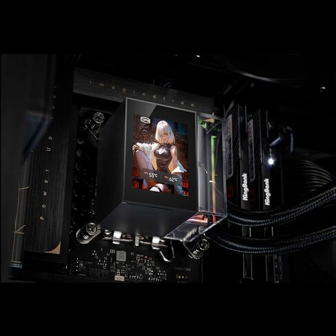 PCCOOLER CPS DS360 AIO Liquid CPU Cooler Liquid Cooling - 3 Pack F5 R120 Case Fans - Digital Monitor 360mm Liquid Cooler CPU for AM4 AM5 Intel LGA 1700/1851/20XX AIO Water Cooler Black in Kuwait