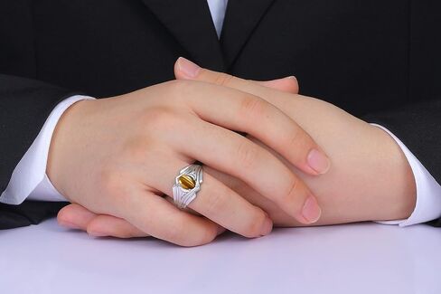 Rylos Men's Rings Sterling Silver Rings Classic Designer Style 9X7MM Oval Gemstone & Diamond Ring Color Stone Birthstone Rings For Men Sizes 8-13 in Saudi Arabia