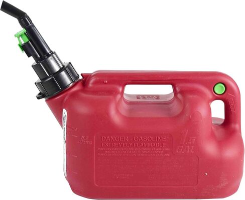 Made In The USA Red CARB Compliant, Stackable, & Easy Pour Gas Fuel Can (1.5 Gallon) in Saudi Arabia
