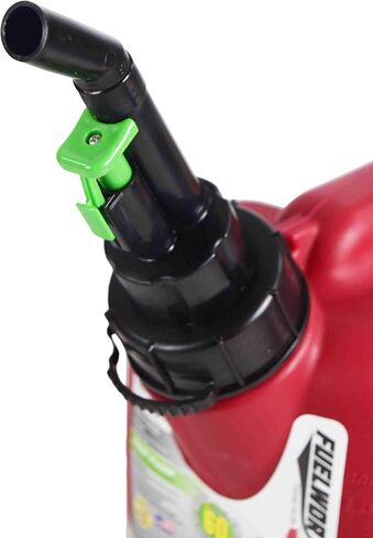 Made In The USA Red CARB Compliant, Stackable, & Easy Pour Gas Fuel Can (1.5 Gallon) in Saudi Arabia