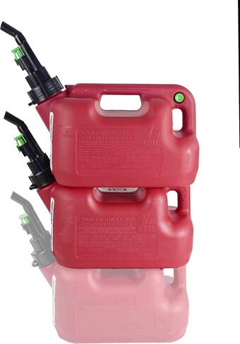 Made In The USA Red CARB Compliant, Stackable, & Easy Pour Gas Fuel Can (1.5 Gallon) in Saudi Arabia