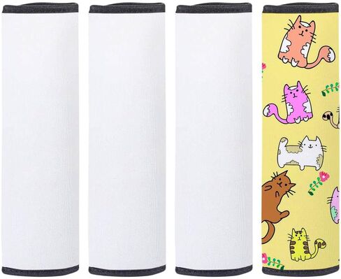 Baozoon 4 pcs تسامي الفراغات وسادات حزام مقعد السيارة غطاء حرارة نقل النيوبرين استبدال وسادات حزام الكتف in Kuwait