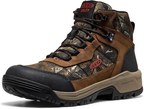فائدة حربية على طراز Skokie Hiker Style Mid Middle Toe Toe 90 درجة أحذية عمل مقاومة للماء ، Night Forest/Black ، 15 Wide in Saudi Arabia