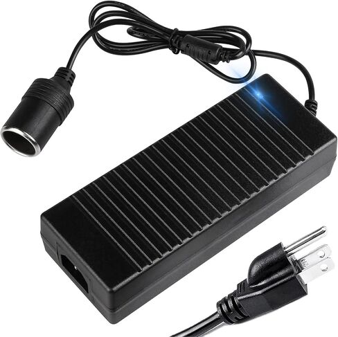 محول من 110 فولت إلى 12 فولت ، 15A 180W AC إلى محول العاصمة ، 12 فولت ، مقبس أخف سجائر إلى سدادات الجدار لثلاجة السيارة ، نفخ الإطارات ، مكنسة كهربائية ، مبرد عالي الجهد ، 120 فولت إلى 12 فولت in Kuwait