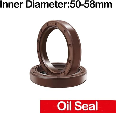 تغطي حلقات حشية المطاط الإطار TC Seal TC شفة مزدوجة مع ربيع لعمود تحمل ، معرف*OD*THK 50/52/53/54-58MM (58x72x10 (1PCS)) in Saudi Arabia