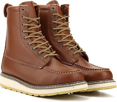 HANDPOINT Men's Stylish Classic 6"-8" SureTrack Soft Toe EH Full Grain Leather Slip Resistant Durable Breathable Work Boot 84994-86994 in Kuwait
