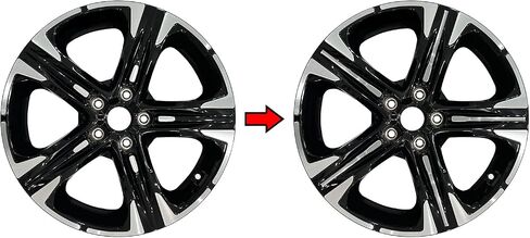 Slickmod Chrome Delete Blackout Vinyl Overlay for 2021-2022 Kia K5 GT Line 18 in Wheel Rims (Gloss Black) in Saudi Arabia