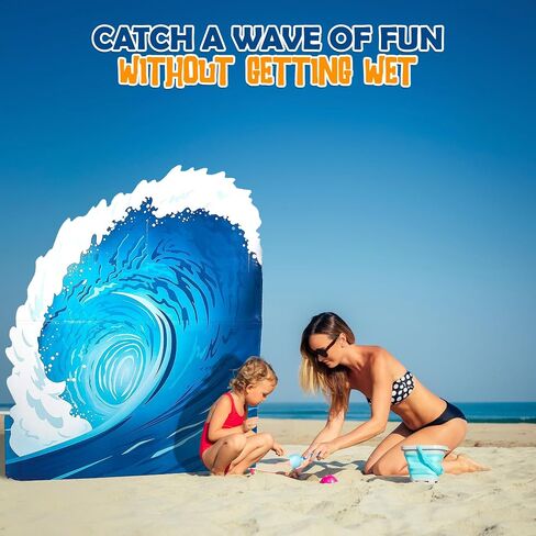 Fun Express Express Surf Wave Cardboard Standup ، 5 أقدام - ديكور حفلات الأمواج والصور - VBS VACTIONS BIBLE SCHOOL SCELIS/DICER in Saudi Arabia