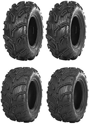 مجموعة كاملة: إطارات maxxis Zilla (الأمامية والخلفية - 25 × 8 × 12/25 × 10 × 12) - 2006-2015 Kymco MXU 500 4x4 in Kuwait