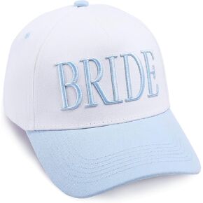 Blue Bride Trucker Hat Baseball Cap Bride Accessories Bachelorette Party Gift Bridal Headwear Bach Party Decorations in Saudi Arabia