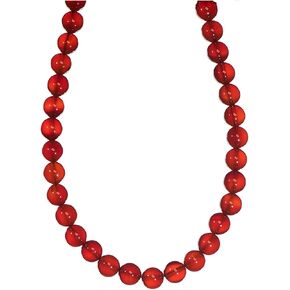 LTC تصاميم 8 مم أو 10 مم العقيق الأحمر (Carnelian) قلادة لا نهاية لها ، 30 " in Kuwait