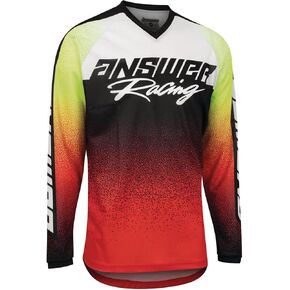 Answer Racing A22 Syncron Prism Youth Off-Road Motorcycle Jersey - Red/Hyper Acid/Small in Saudi Arabia