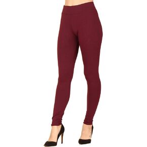 Lildy Women's Wide Waistband Cotton Leggings in Kuwait