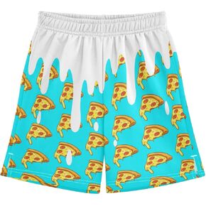 Boys Athletic Shorts Basketball Shorts Melting Ice Cream Teens Hiking Gym Shorts with Pocket for Outdoor Activity 7-15 Y in Saudi Arabia