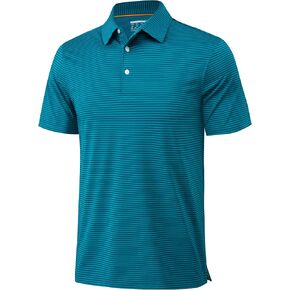 Magcomsen Men Polo Polo قمصان قصيرة الأكمام مخططة جولف Polos جاف Fit in Kuwait