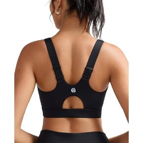 الجري Girl Sports Bras for Women High Support ، أحزمة قابلة للتعديل مصبوب الكوب من صدرية رياضية عالية التأثير مع مخيط في وسادات in Kuwait