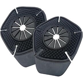 2 PCS Car Wiper Arm Hole Protection Pad, 2.87" x 3.54" PVC Auto Wiper Arm Bottom Protection Pads, Anti-Leaf Wiper Dust Jacket, Universal Wiper Arm Hole Protective Cover for Most Cars (Black) in Kuwait