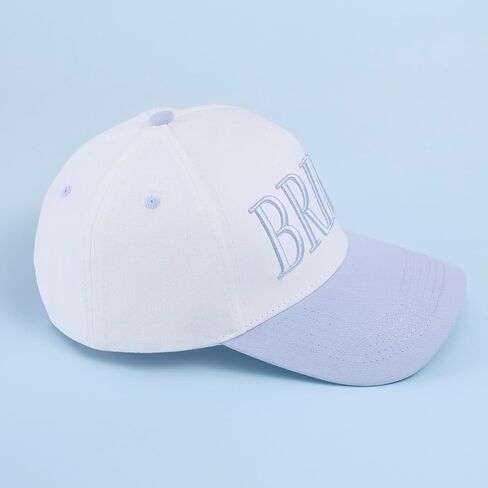 Blue Bride Trucker Hat Baseball Cap Accessories Bachelorette Party Gift Bridal Adech Bach Decorations in Saudi Arabia
