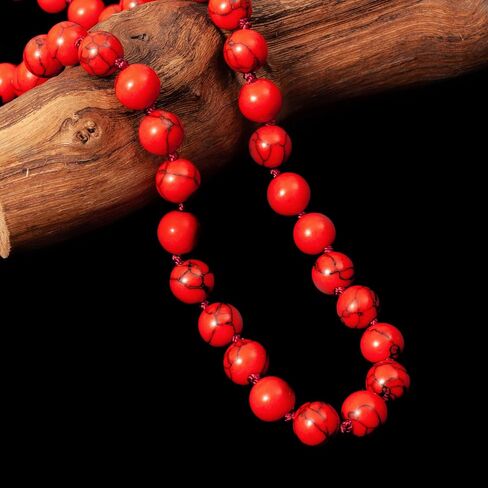 108 Mala Beads Natural Stone Japamala Yoga Prayer Rosary Meditation Hand Knotted Beaded Tassel Necklace for Women Men in Saudi Arabia