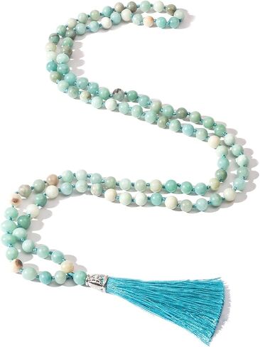 108 Mala Beads Stone Natural Japamala Yoga Prayer Prayer Losedity Hand Handed Heded Syned Develed Deved in Kuwait