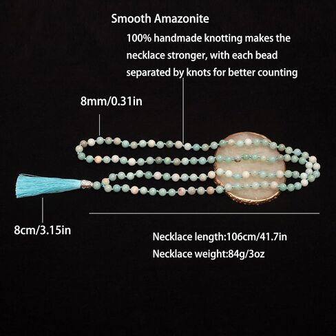 108 Mala Beads Stone Natural Japamala Yoga Prayer Prayer Losedity Hand Handed Heded Syned Develed Deved in Kuwait