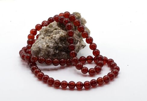 LTC Designs 8mm or 10mm Red Agate (Carnelian) Endless Necklace, 30" in Saudi Arabia
