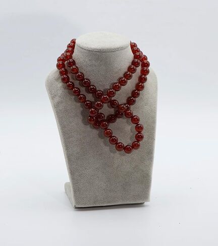 LTC Designs 8mm or 10mm Red Agate (Carnelian) Endless Necklace, 30" in Saudi Arabia