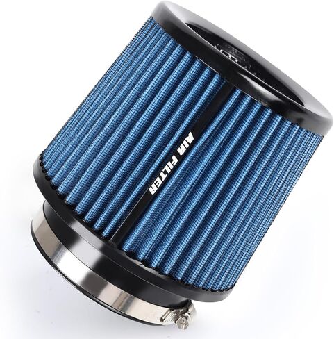 4 Inches Cold Air Intake Filter 3" or 3.5" or 4" High Performance Washable Clamp-On Replacement Cone Air Filter 3 in 1 Size Purple in Kuwait