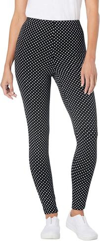 Woman Within Plus Size Stretch Cotton Printed Legging in Saudi Arabia