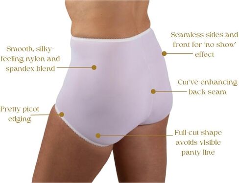 Shadowline Women's Flawless Fit Full Brief Panty 3 Pack in Saudi Arabia