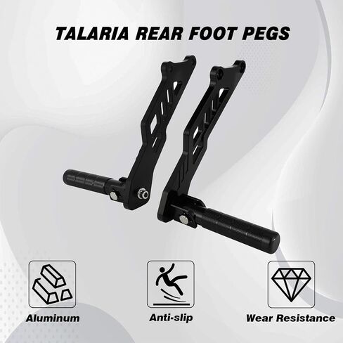 دراجة الأوتاد الخلفية الأوتاد الأوتاد الألومنيوم CNC قوس دواسة الراحة راحة في Talaria MX3/MX4/MX5 دراجة الأوساخ الكهربائية أسود in Saudi Arabia