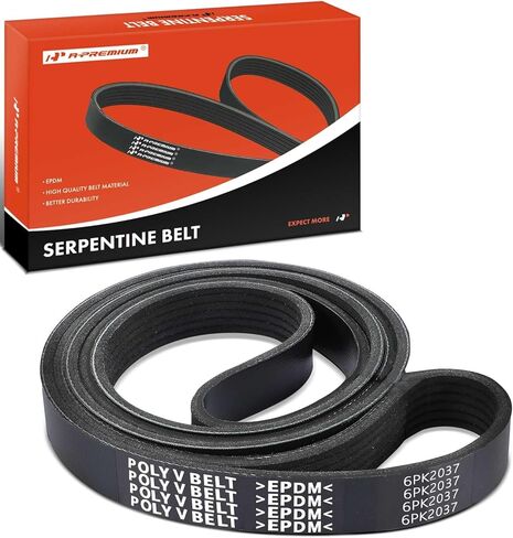 A-Premium Engine Serpentine Drive Belt Compatible with Jeep Compass 2007-2017, Patriot & Chevrolet Corvette & Dodge Caliber & Isuzu Trooper, Amigo, Rodeo & & Toyota GR86 & Mercury & Ford, 80.2 In in Saudi Arabia