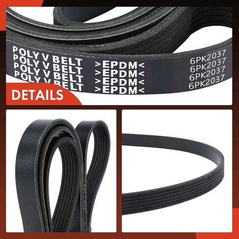 A-Premium Engine Serpentine Drive Belt Compatible with Jeep Compass 2007-2017, Patriot & Chevrolet Corvette & Dodge Caliber & Isuzu Trooper, Amigo, Rodeo & & Toyota GR86 & Mercury & Ford, 80.2 In in Saudi Arabia