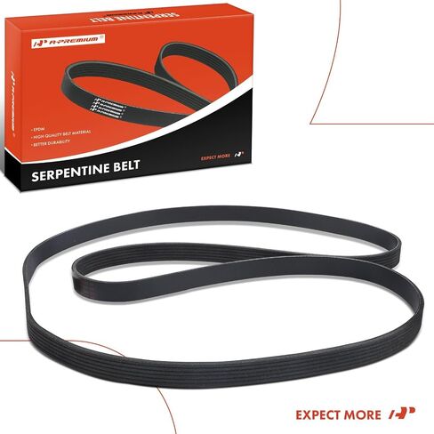 A-Premium Engine Serpentine Drive Belt Compatible with Jeep Compass 2007-2017, Patriot & Chevrolet Corvette & Dodge Caliber & Isuzu Trooper, Amigo, Rodeo & & Toyota GR86 & Mercury & Ford, 80.2 In in Saudi Arabia