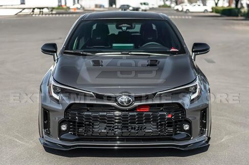 Replacement for 2023-2024 Toyota E210 GR Corolla Models | GR Style Front Bumper Lip Splitter & Side Skirts Rocker Panel Extension Pair & Rear Apron Lip Side Spat (ABS Plastic - Matte Black) in Saudi Arabia
