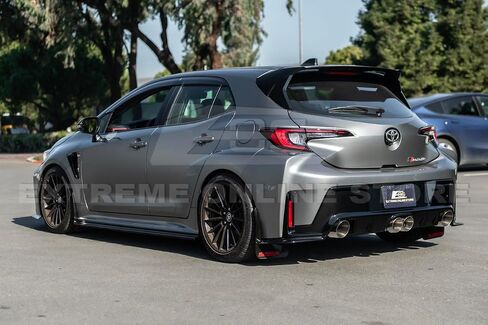 Replacement for 2023-2024 Toyota E210 GR Corolla Models | GR Style Front Bumper Lip Splitter & Side Skirts Rocker Panel Extension Pair & Rear Apron Lip Side Spat (ABS Plastic - Matte Black) in Saudi Arabia