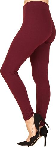 Lildy Women's Wide Waistband Cotton Leggings in Kuwait