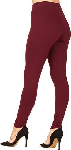 Lildy Women's Wide Waistband Cotton Leggings in Kuwait