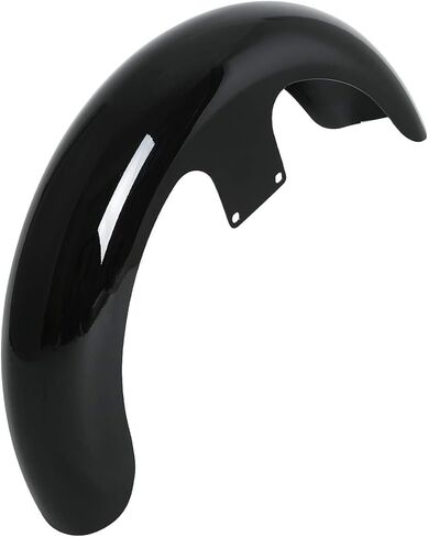 دراجة نارية Fender for Harley ، Slmoto Gloss Black Motorcycle Front Fender 21 "Wheels Wrap Fits for Harley Touring Road Road Glide Electra Glide Glide Glide Custom Baggers in Kuwait