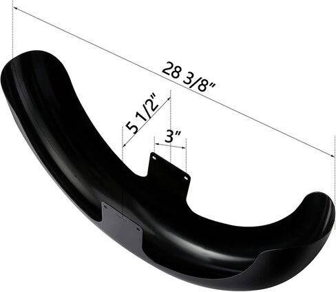 Motorcycle Front Fender for Harley, SLMOTO Gloss Black Motorcycle Front Fender 21" Wheels Wrap fits for Harley Touring Road King Road Glide Electra Glide Street Glide Custom Baggers in Kuwait